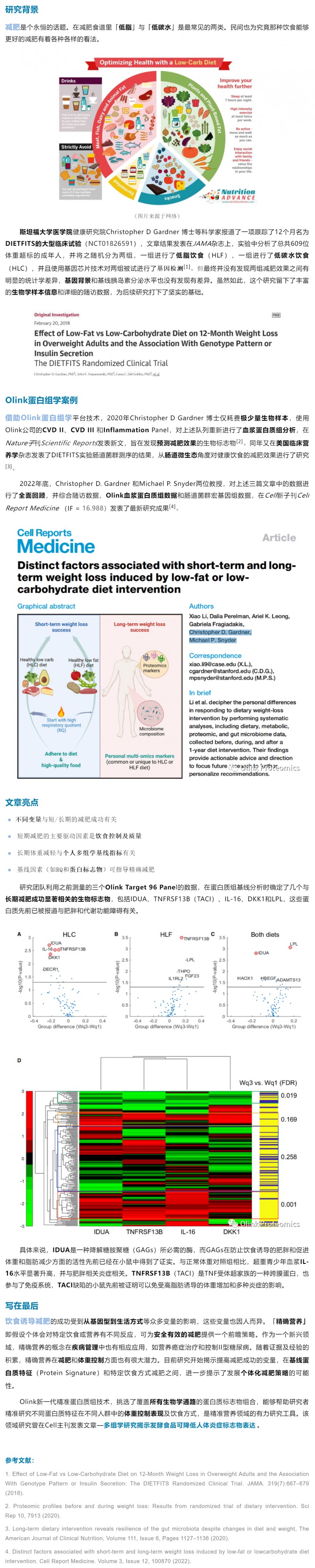 減肥食譜 |Olink 蛋白組學(xué)幫您精準(zhǔn)分辨低脂還是低碳水